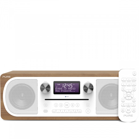 Pure Evoke C-D6 CD-player DAB+ radio with Bluetooth Walnut | Apcom