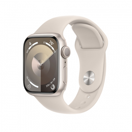 Apple Watch S9 GPS 45mm Starlight Alu Case w Starlight Sport Band - S/M (DEMO)