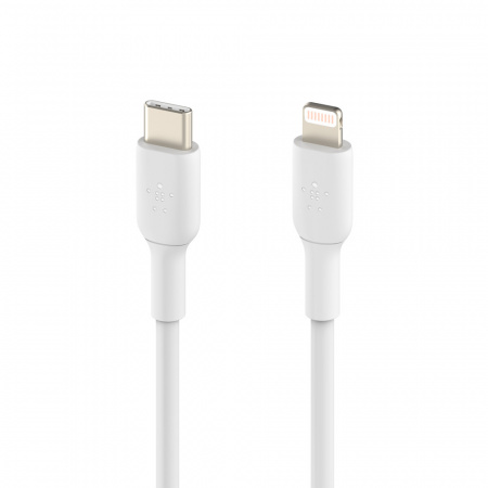Belkin BOOST CHARGE USB-C to Lightning Cable, PVC - 1M - White