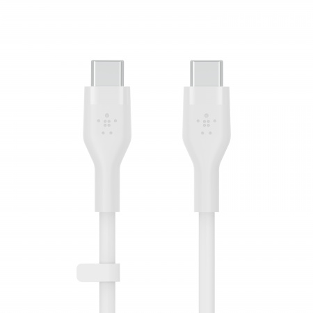 Belkin BOOST CHARGE Flex Silicone cable USB-C to USB-C 2.0 - 1M - White