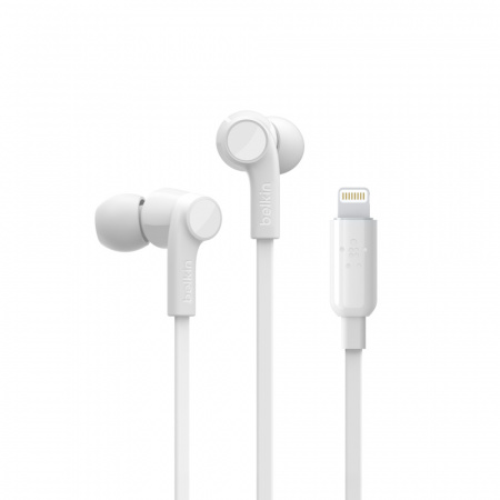 Belkin SOUNDFORM Wired Earbuds with Lightning Connector - White