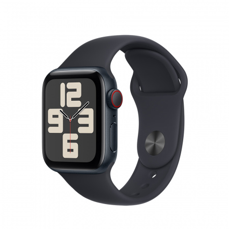 Apple Watch SE2 v2 Cellular 40mm Midnight Alu Case w Midnight Sport Band - S/M