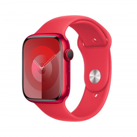 Apple Watch S9 Cellular 45mm RED Alu Case w RED Sport Band - M/L