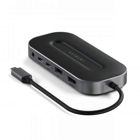Satechi USB-4 Multiport W2.5G Ethernet (1xHDMI2.1, 1xUSB-A, 2x USB-C, Audio 3.5mm, Ethernet) - Black