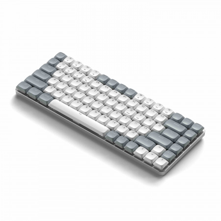 Satechi SM1 Slim Mechanical Backlit Bluetooth Keyboard (Windows Keycaps - Windows, Left Alt, Right Alt 2.4GHz USB Receiver) - Grey/White