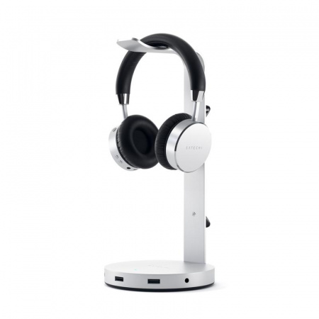 Satechi Aluminum Headphone Stand Hub - Silver