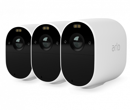 Arlo Essential Outdoor Security Camera - 3 Camera Kit - (Base station not included) - White